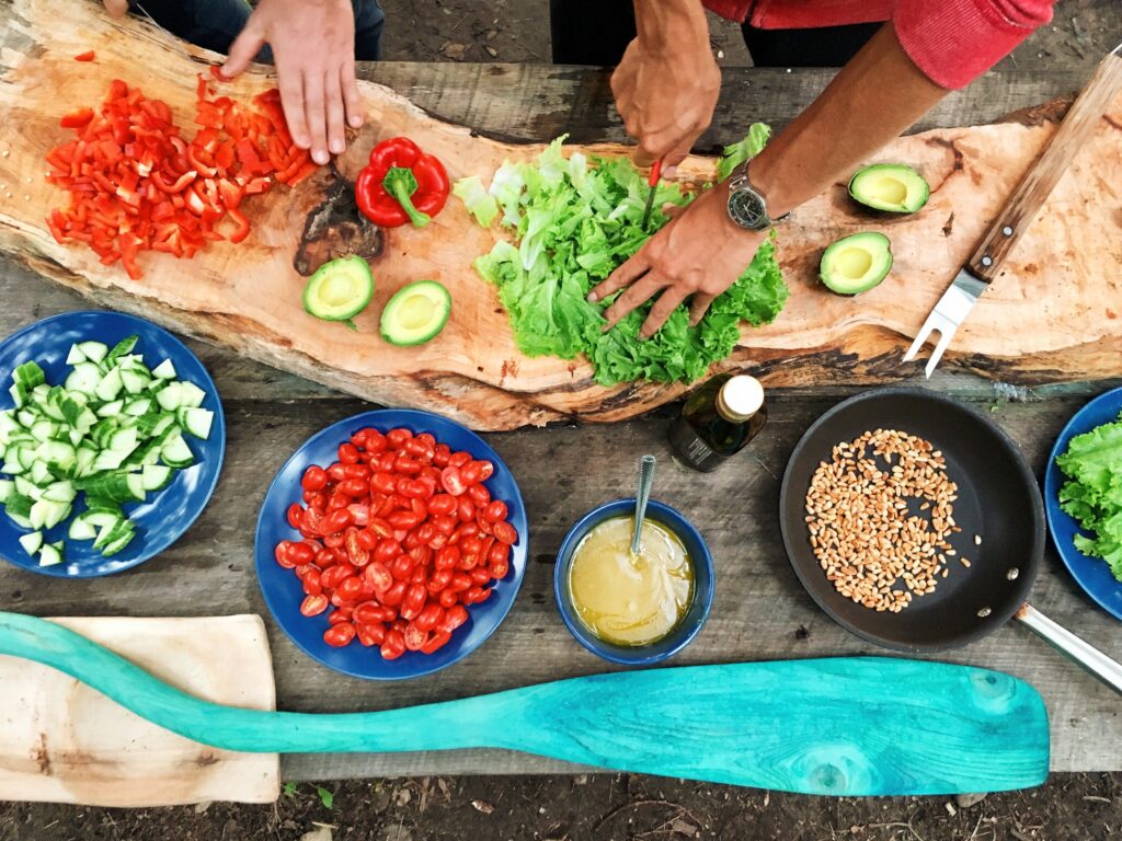 How Do You Know When You're Full?  food on a board 