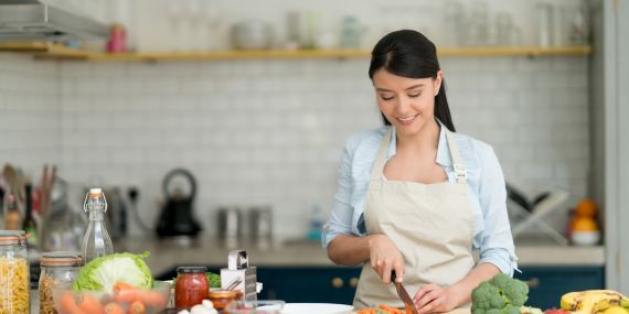 How To Adopt Better Habits and Ditch Old Ones - woman cooking
