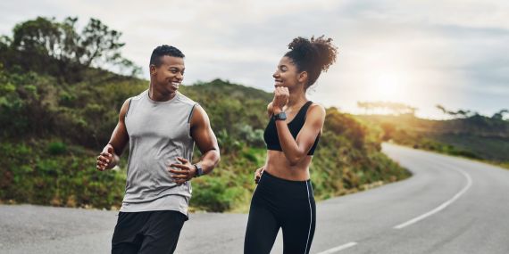 5 Healthy Habits You Can Stick With in 2022 - a couple running