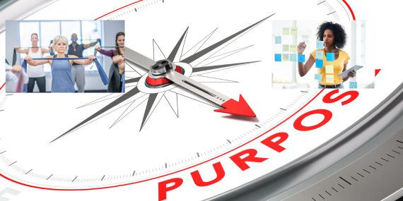 a clock saying purpose