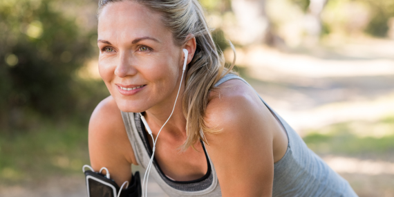 woman working out feeling no midlife fatigue