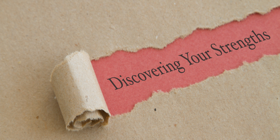 a sign saying discover your strength